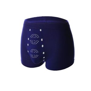 Mens Underwear Negative Ion Massage Boxer Pants No Butt Clamp Magnetic Therapy Graphene Beauty