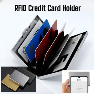Stainless Steel RFID Blocking Card Holder  Ultra Thin Fashion  Credit Card Holder Charm Gifts
