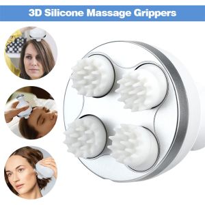 Alat Pijat Kepala Electric Gurita Head Massager Smart 3D Alat Pijat Terapi Pinggang Punggung Tahan Air Penggunaan Basah dan Kering Pijat Cuci Rambut Pijit Kulit Kepala