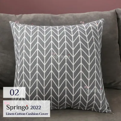 SPRINGO Cushion Cover 40CM/45CM Throw Pillow Case Sofa Cushion Cover Home Decor Sarung Bantal Sofa Living room decor BZ#1