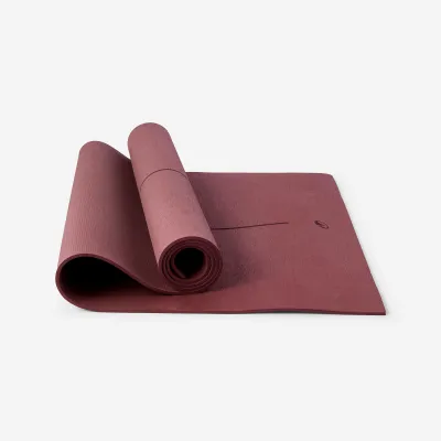 Decathlon Beginner Yoga Mat 180 cm x 50 cm x 5 mm - Brown