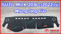 Thảm Taplo ISUZU MUX bằng Nhung lông, Da vân Carbon, Da vân Gỗ 2016 2017 2018 2019 2020 2021 2022 2023 2024 2025. 