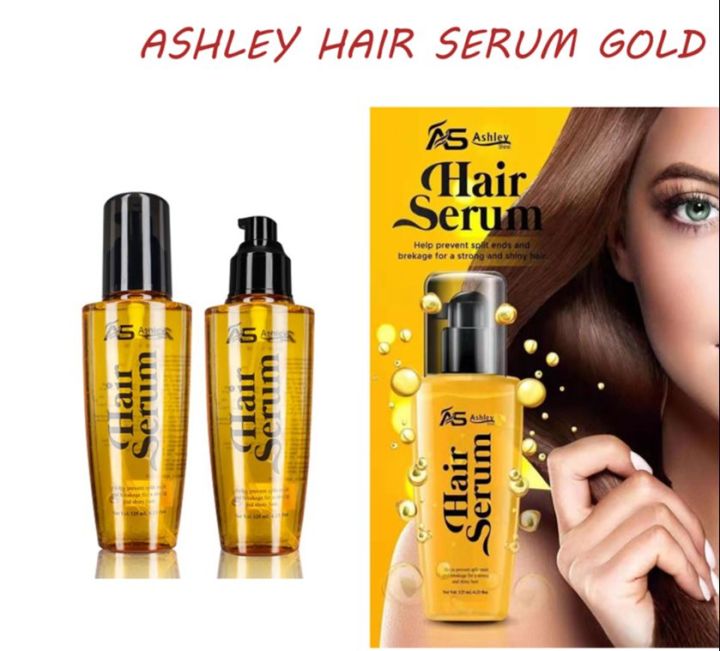 ASHLEY HAIR SERUM GOLD AND SHINE OIL TREATMENTS FOR DAMAGE HAIR 125mL