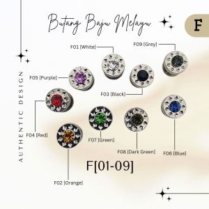 Butang Brooch Pin Button Kerongsang Baju Melayu Batu Viral Raya Nikah Lelaki Dewasa Budak [5Pcs]