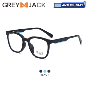 Grey Jack Kacamata Antiradiasia Blueray Model Kotak Bold Kokoh Ringan Bahan TR+Acetate Bisa Minus Antiradiasi Blueray Photocromic Bluecromic 9117