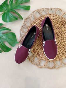 Rioros - Sepatu Sneaker Casual Fashion Wanita Hilary - Marun