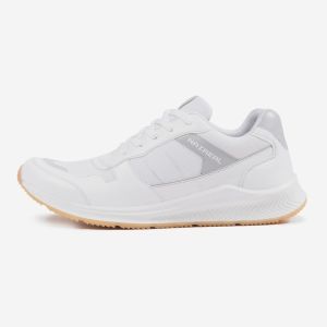 FORCE WHITE GREY - Sepatu Sneakers Pria Casual Sporty Shoes Cowok Naz x Sneakers Pedia