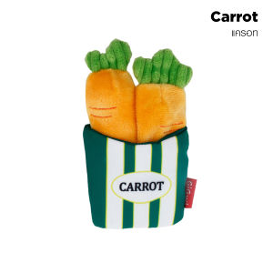 Gigwi Meow Than 1 ของเล่นตุ๊กตาชุดผัก สำหรับแมว ออกแบบเป็นถุง ถอดแยกชิ้นส่วนได้ ให้แมวกัดเล่น ฝึกทักษะ