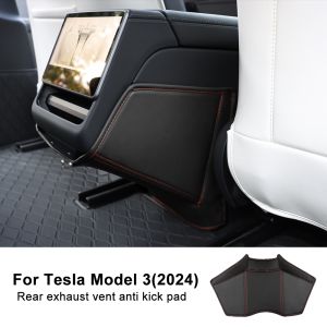 Cho Tesla mô hình 3 Highland 2024-2026 phía sau xe máy điều hòa lỗ thông hơi chống đá Mat phía sau chống bụi bẩn miếng đệm phụ kiện nội thất