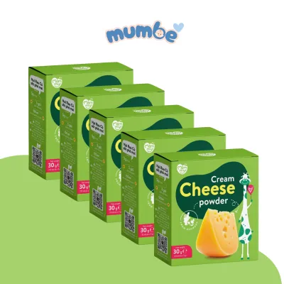 Combo Phô mai tách muối Mămmy Hộp 10 Gói dạng bột rắc cơm cháo cho bé ăn dặm 6 tháng tuổi