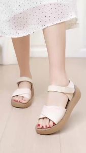 [Free Shipping] WomenS Sandals Summer Shoes For Middle-Aged And Elderly Women New Style Breathable Soft-Soled Flat Shoes Comfortable And Casual Footwear
