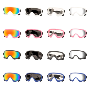 Pet Sunglasses Dogs Goggles for Heavy Snow Region with Adjustable Strap Easy Wear for Sports Travel
