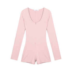 บอดี้สูท แขนยาว ผู้หญิง ชุดโยคะ ดีเทลซิปหน้าสะดวกในการสวมใส่ เนื้อผ้ากระชับยืดหยุ่น เก็บทรง ดีไซน์สวยงาม ใส่สบาย ชุดฟิตเนส #2423