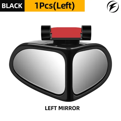 FONKEN Car Rearview Mirror Assist Small Mirror 360 Degrees Wheel Blind Area Mirror Round Frame Convex Blind Spot Mirror Car Accessories