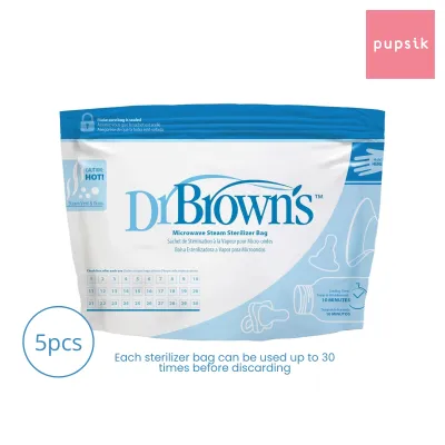 Dr. Browns Microwave Steam Sterilizer Bags 5 pack