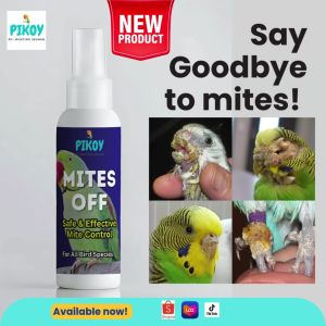 PIKOY Mites Off for Scaly Face and Leg Mites in Birds Parrots Iwas Kati Kati at Pagbubunot ng bala...