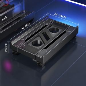 【 SG Seller 】Adjustable Mobile CPU Stand Increase Heat Dissipation Storage Chassis Heightening Base Cooling Host Tray