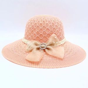 Kids and Adult Cap with Ribbon Flower Lace Bucket Dino Print Flat TopDesign for Summer UV Protection For outings and mountain climbing and beaches