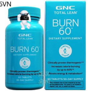 ※Công thức giảm cân khoa học GNC của Mỹ burn60 60 viên có chứa Guarana hàng thật dầu mỡ jiananxi✵