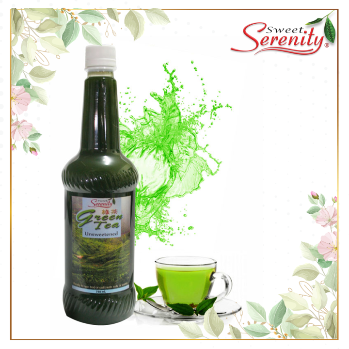 Sweet Serenity Green Tea Unsweetened Other Flavored Syrup Lazada PH