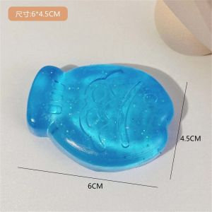 OEUVR Mini Toy For Kids Fidget Toy Fish Hand Pinching Transparent Ice Pressure Ball Toy Cat Paw Mini Mochi Squeeze Toy Mini Mochi Ice Block