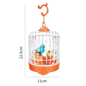 Bird Singing Toy Electronic Toys Talking Bird Cage Voice-Controlled With Motion Sensor