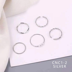 1SET 5PCS CINCIN WANITA KOREA AKSESORIS WANITA GAYA VINTAGE SIMPLE IMPORT CNC1 ZIORRA