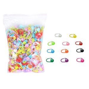 1000Pcs Plastic Knitting Stitch Holders Marker Buckle Crochet Ring Crochet Latch Knitting Tools