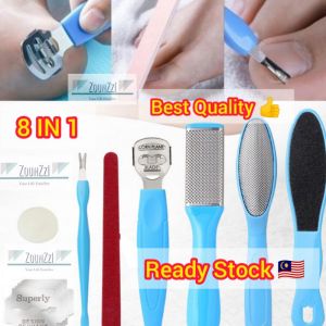 10IN1 Foot Feet Leg Pedicure Skincare Manicure File Shaver Scraper Set Callus Grinder Exfoliator Care Scrubber Cracked Heel Cream Mask Peel Dead Skin Tool Remover Machine Gel Foot Care Krim Ubat Koyok Tapak Tumit Kaki Pecah Merekah Panau Kulit磨脚皮器去除角质死皮磨