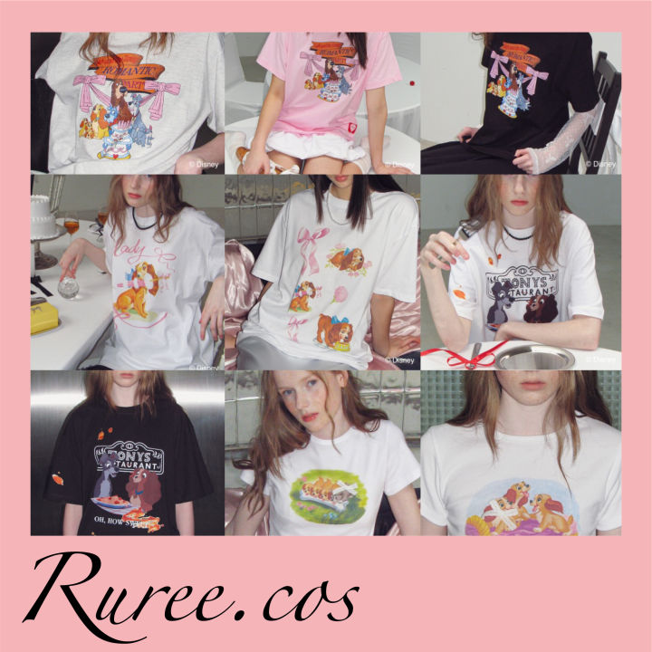 พร้อมส่ง/ของแท้] Ronron - 'Lady And The Tramp' T-Shirt
