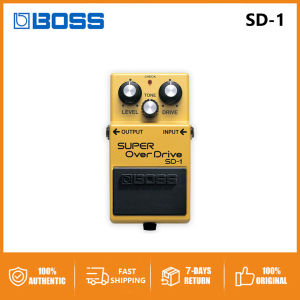 Boss SD-1 Overdrive Line Selector Pedal Line Selector and Input/Output Router Bundle with Picks Polishing Cloth and Strings Winder SD 1