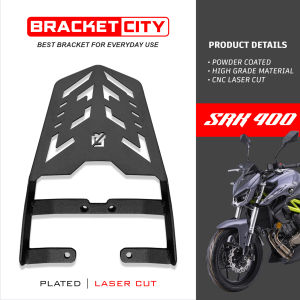 QJ MOTOR SRK 400 TOP BOX BRACKETS / MOTORCYCLE ACCESSORIES / HEAVY DUTY / BLACK POWDER COATED / HIGH QUALITY MATERIALS