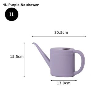 JIYAN2866 Long Mouth Watering Can Pot Plastic 1L/2L Watering Device Large Capacity Flower Spray Water Kettle Garden Supplies