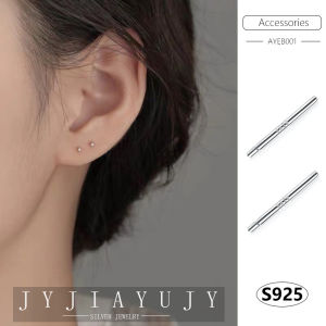JYJIAYUJY 100% Sterling Silver S925 Earrings Stud Earrings Tremella needle allergy free Fashion Jewelry Gift In-kind Shooting