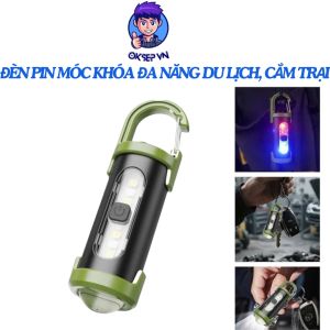 Đèn Pin Móc Khóa Chống Nước Đa Năng Ngoài Trời 4 Chế Độ Sáng OKSEP Dùng Cho Cắm Trại Du Lịch Sữa Chữa Sài Sạc Type-C