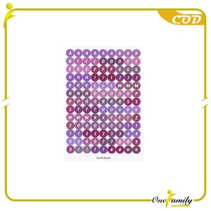 ONE-C1121 Stiker Alphabet Huruf Angka Deco Aesthetic Dekorasi Buku Jurnal Stiker DIY Scrapbook Diary