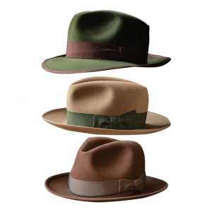 Stylish Wool Felted Hat Travel Hat Soft Light weight Hat Gentlemen Vintage Hat for Commuting and Vacation