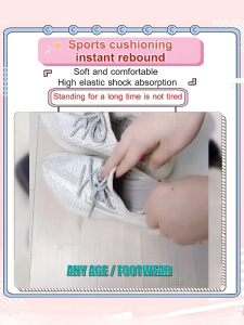 Booster Cushion Shock Absorption Effect Fall Prevention Cushioned Insoles Anti-odor and Anti-slip