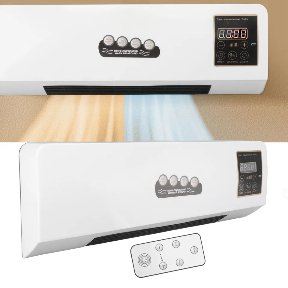 Small Air Conditioner Remote Control Touch Panel EU Plug 250V Low Noise Air  Conditioner Heater for Room - Main Image