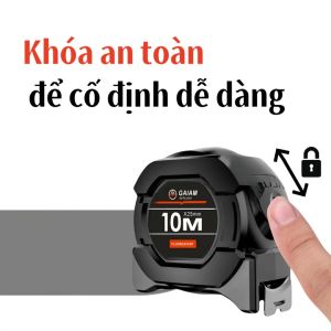 Thước cuộn huỳnh quang công nghệ đen 5m 10m độ chính xác cao thước dây bền dễ đọc số