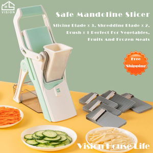Vision 5 in 1 Multifunctional Vegetable Slicer Household Labor-saving Shreder Grater Salad Maker Potato Carrot Meat Fruit Cutter Peeler Kitchen Tools