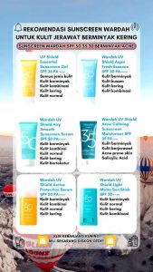 Wardah UV Shield Sunscreen SPF 35 - Aqua Fresh Essence & Protection Serum