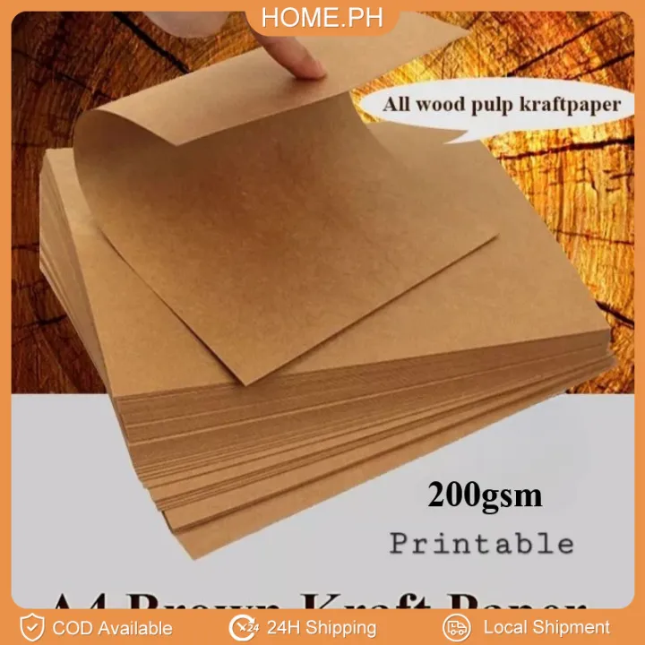 50 Sheets Kraft Letter Paper Printable Cardstock Brown Paper Premium ...