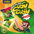 Combo 5 gói Xúc Xích Heo Cao Bồi Cuốn Rong Biển 50gr/gói. 