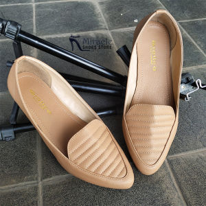 Flat Shoes Sepatu Kerja Wanita Size Besar Casual Terbaru Sol Full Karet Gratica Flatshoes - Miracle Shoes Store PS-04