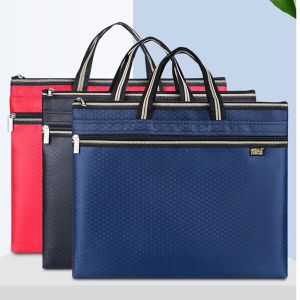 COLOO Universal High Capacity School Organizer Bag File Bag Briefcase File Organizer Package Business Handbag Business Storage Bag A4 Document Bag