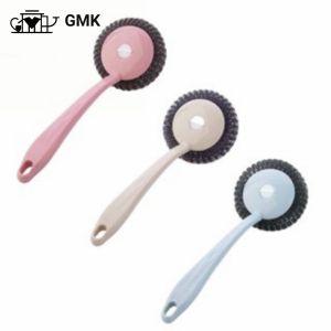 แปรงขัดหม้อแบบมีด้าม ฝอยขัดกระทะ ฝอยขัดหม้อมีด้ามจับ ฝอยขัดหม้อ แปรงขัด ฝอยขัด แบบมีด้ามจับยาวAG2314