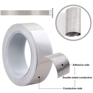 1pc 20M single-sidedTape Double Conductive Fabric Tape 5mm~50mm Width Single-Sided Laptop Cellphone LCD EMI Shielding Adhesive Tape