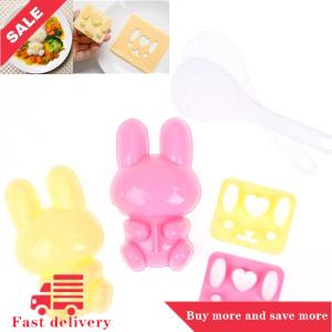 [COD]Flash Delivery 1Set Kitchen Sushi Mold Sandwich Mould Rabbit Rice Ball Mold DIY Bento Onigiri Sushi Mold