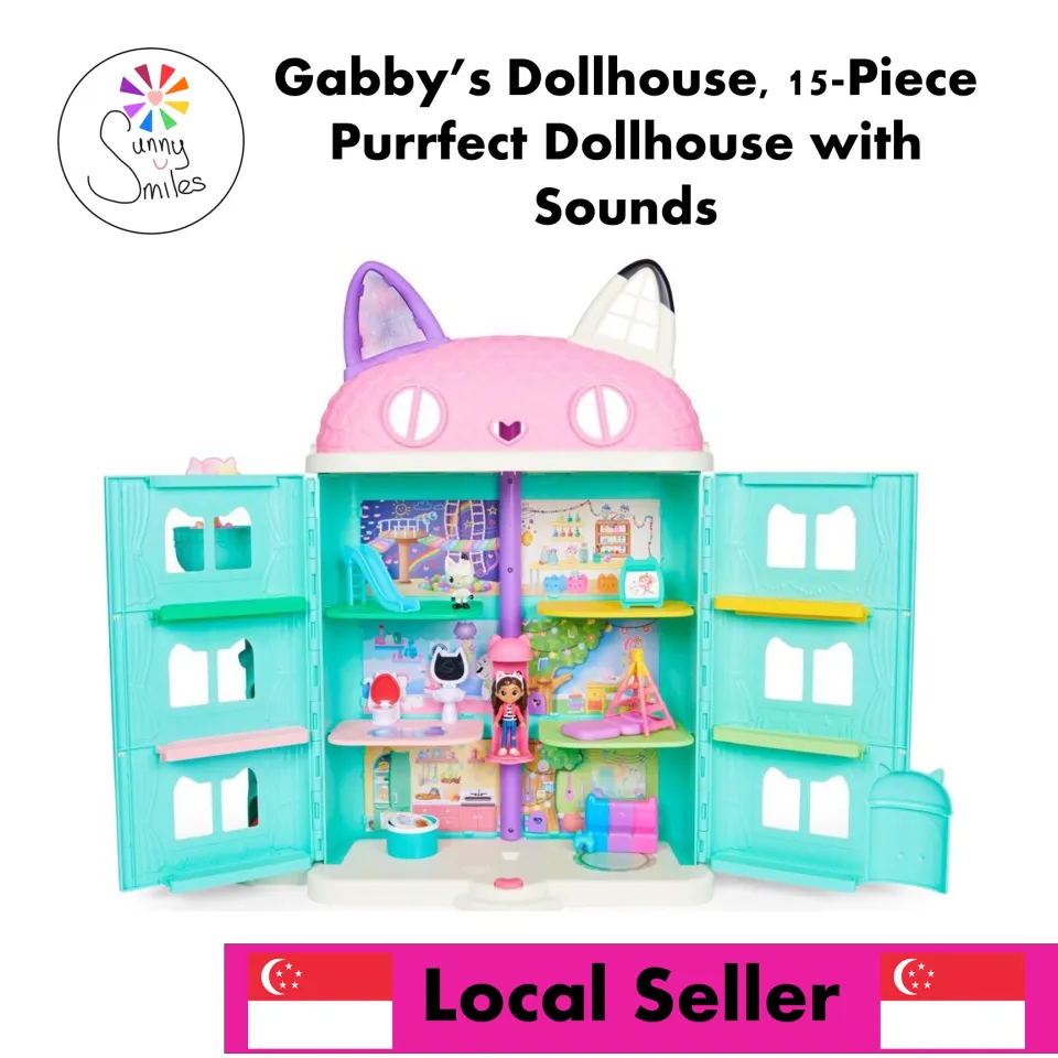 Gabby出品　まとめて15個 Gabby's Dollhouse, 15-Piece Purrfect Dollhouse with Sounds